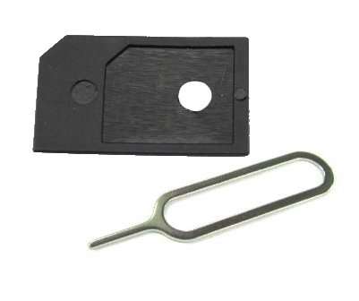 CLEARANCE >> Micro Sim to Sim Convertor / Adaptor  + FREE REMOVAL PIN<< CLEARANCE