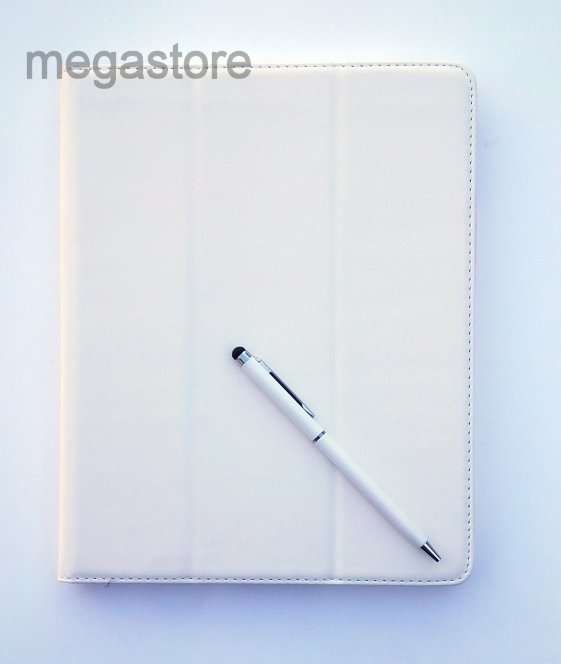 Apple Ipad 2/3/4 White Smart Cover + Free Matching Stylus + Screen Protector