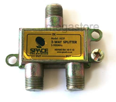 Digital Satellite F-Type 2-Way Splitter DSTV