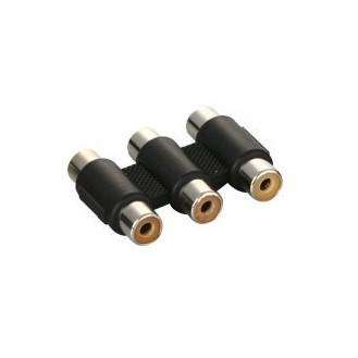 Triple RCA Coupler RCA female - RCA female