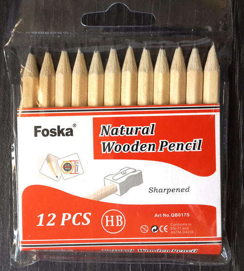 Short Pencils for Arts & Crafts - Pack of 12 HB Pencils