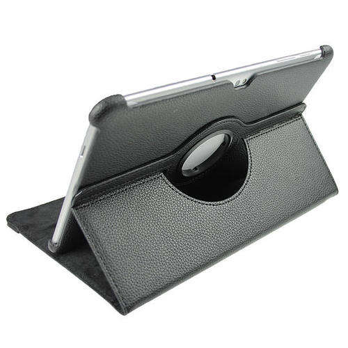 N8000 Rotating Black Cover for Samsung Galaxy Note 10.1"