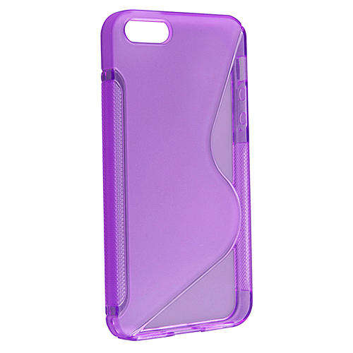 Iphone 5 Gel S-Line Cover - Purple TPU + Free Screen Protector