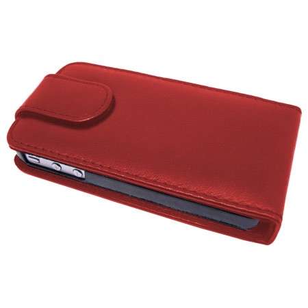 Iphone 4G  Red Flip Pouch + FREE Screen Protector