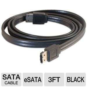 eSATA Cable 1m Black for external SATA devices