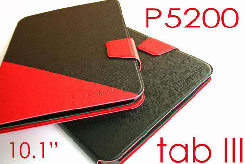 Samsung Galaxy Tab 3 10.1" P5200 Two Tone Red and Black Case Cover
