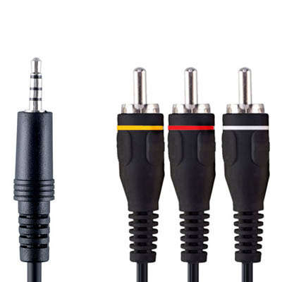 Bandridge VVL4202 3.5mm Jack to 3 RCA AV Cable 2m Branded Product