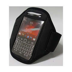 Sports and Gym Armband for Blackberry Cellphones 9900 / 9720 / 8520 - Black