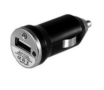 USB Car Charger Black  - Lighter Socket USB --- 5v 1A