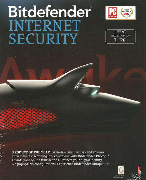 Bitdefender Internet Security - 1 Year Protection for 1 PC | Free Shipping