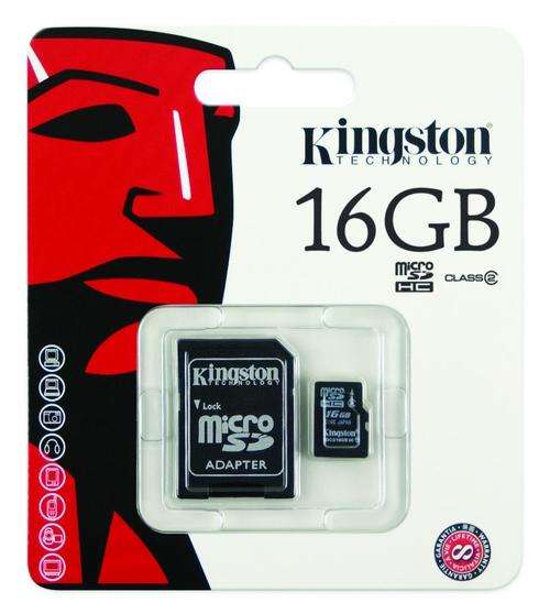 Sandisk 16Gb Micro SD Transflash Card with SD Adaptor - SDHC Genuine Sandisk