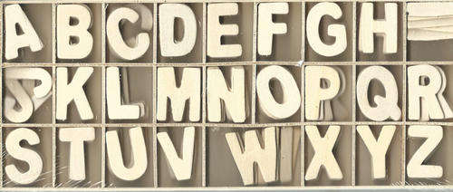 Set of wooden letters for Decorating your child's room