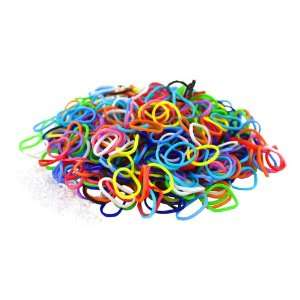 Loom Bands Refill Kit - Includes +- 200 PCS Colorful Loom bands + Loom Tool + Hook clips