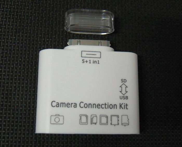 USB OTG Adapter 5 in 1 Card Reader / USB for Ipad 1/2/3 / Camera Connection Kit
