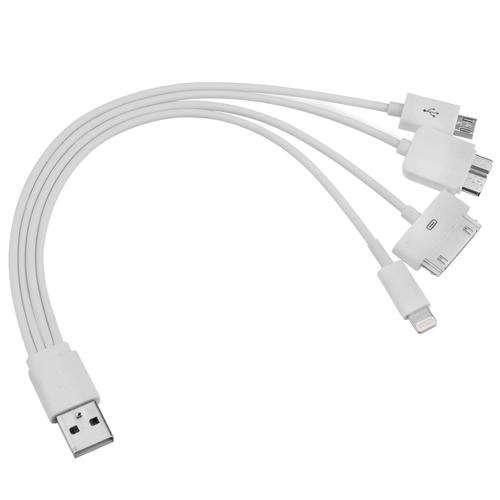 5 in 1 USB Cable for Apple iPad 30 Pin / Ligtning / Samsung 30 Pin / Note 3 / Micro USB