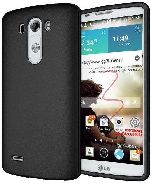 LG G3 TPU Gel Cover with GLASS Screen Protector
