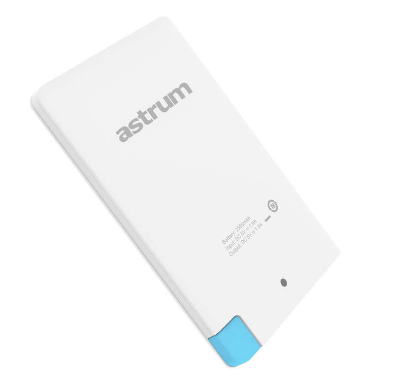 Astrum Super Slim Power Bank 2500 MAH  for Cellphone / Tablet / GPS