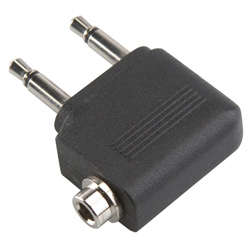 Bandridge Airplane Converter - 3.5MM Stereo 2 x Male to Female Flight Adapter