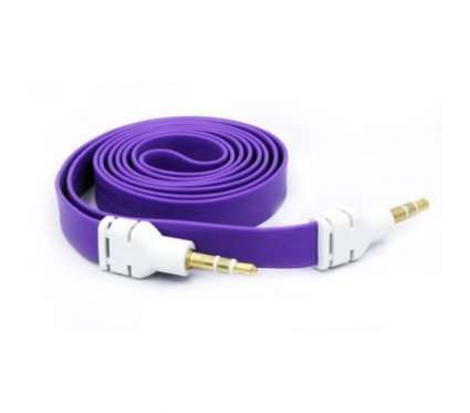Stereo Auxillary 1 M Purple Flat Noodle Cable