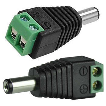 2.1mm CCTV camera DC Power Male Jack Connector