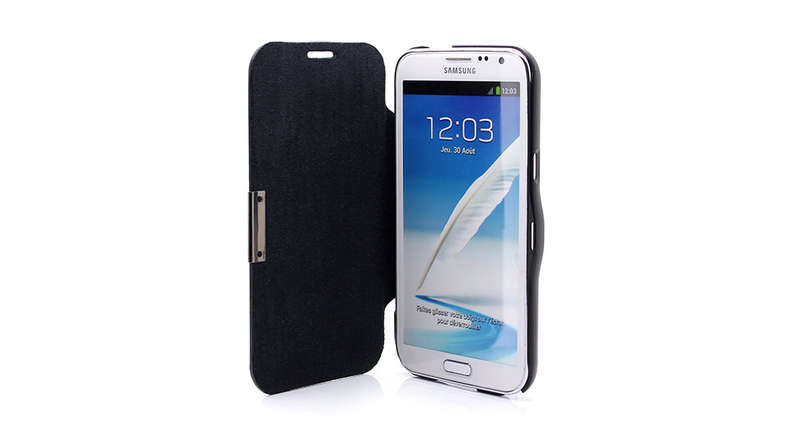 Slim Magnetic Clasp Flip Hard Case Cover For Samsung Note II N7100