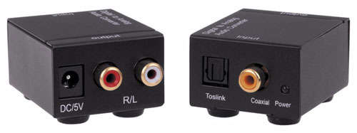 Optical to Analogue Stereo RCA Audio Converter