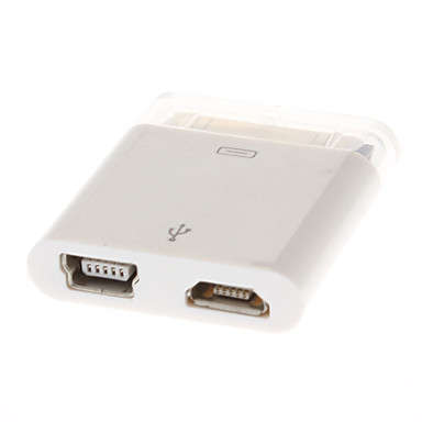 Micro and Mini USB to 5-Pin Data Adapter for iPad, iPhone 4/4S and Others