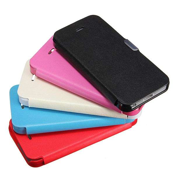 Apple Iphone 5 / 5G / 5S Slim Magnetic Black Wallet Cover