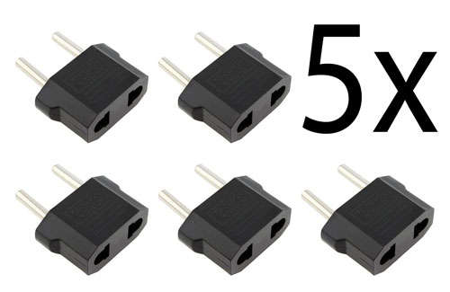 50 x US to EU AC Power Socket Plug Adapter Travel Converter