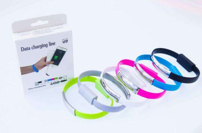 Micro USB Cable Bracelet / Emergency Charge Cable Armband for Samsung/LG/Huawei/Blackberry