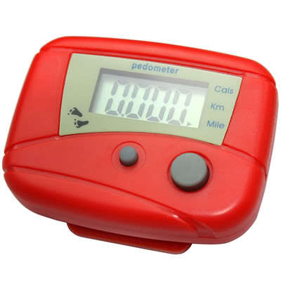 Pedometer - Step Counter | Calorie Counter | Distance Meter (Red)