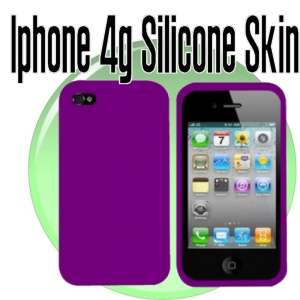 Combo > Silicone Skin & Screen Protector for Iphone 4g 4 // Many Colours to Choose From