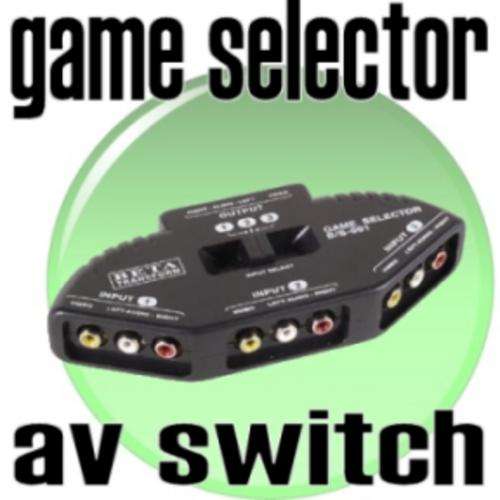 Game Selector DVD 3-port RCA Switch / AV Selector