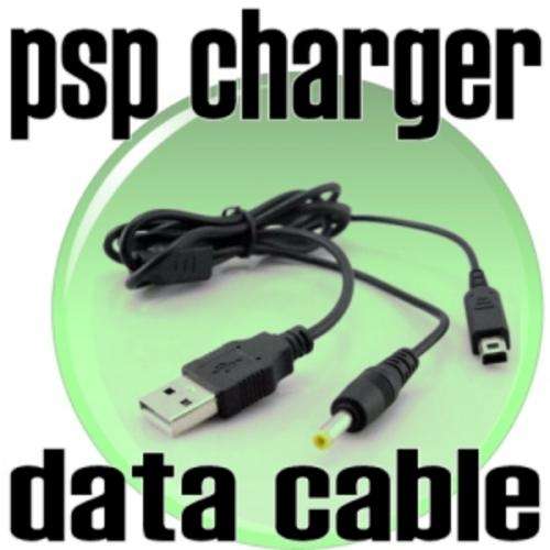 2in1 USB Charger/Data Cable for Sony PSP - Excellent Replacement for broken charger