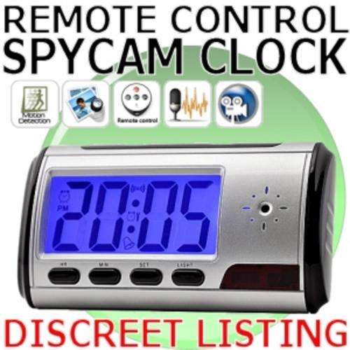 Hidden Spy Video Camera Digital Clock with Remote and Motion Sensor | Discreet Listing!!