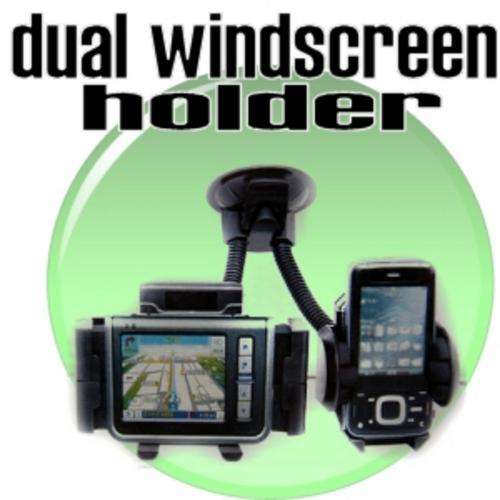Stock Clearance !! Universal Dual Windscreen Mount for Cellular Phone GPS Garmin TomTom