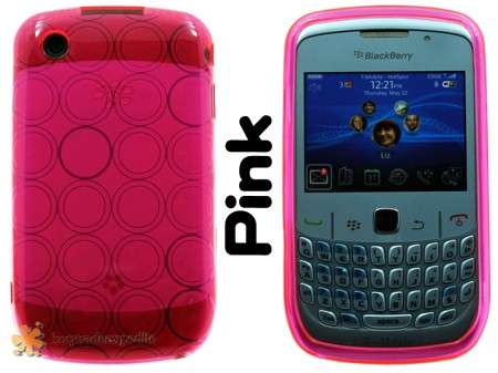 Pink Soft Gel Clear TPU Skin Pouch for Blackberry Curve 8520 9300