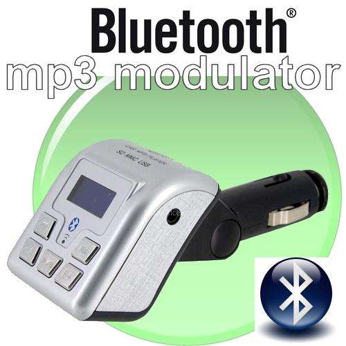 Car MP3 Player Bluetooth Handsfree Phone FM Transmitter for SD/MMC/USB