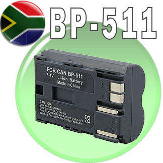 BP-511 Battery for Canon EOS 10D 30D 50D 5D D30 D60 G1 G2 ---2500mah