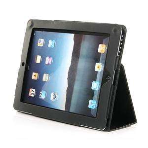Folding Case Cover (Black) for Ipad 2 + Screen Protector + Newtech Stylus Pen