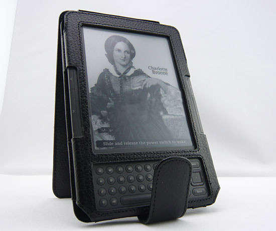 Black Flip Case Cover for Amazon Kindle 3