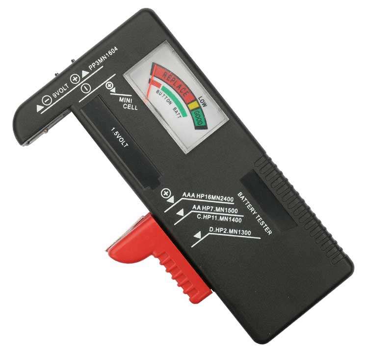Battery Checker Tester AA, AAA, C D, 9V & Button Type