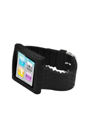 Black Silicone Wristband for Ipod Nano 6th Gen