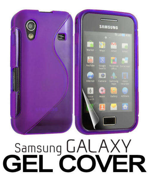 Purple Samsung Galaxy Ace S5830 S Line Gel Pouch Case Cover