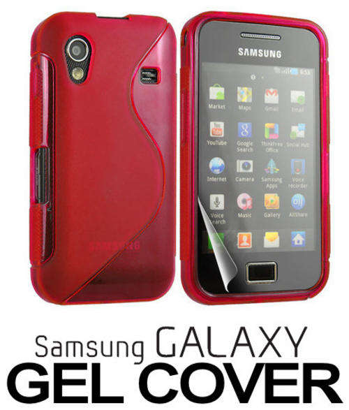 Red Samsung Galaxy Ace S5830 S Line Gel Pouch Case Cover