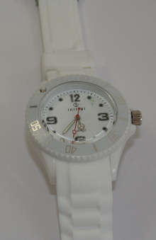 Super Trendy Initial White Fashion Girls Ladies Watch