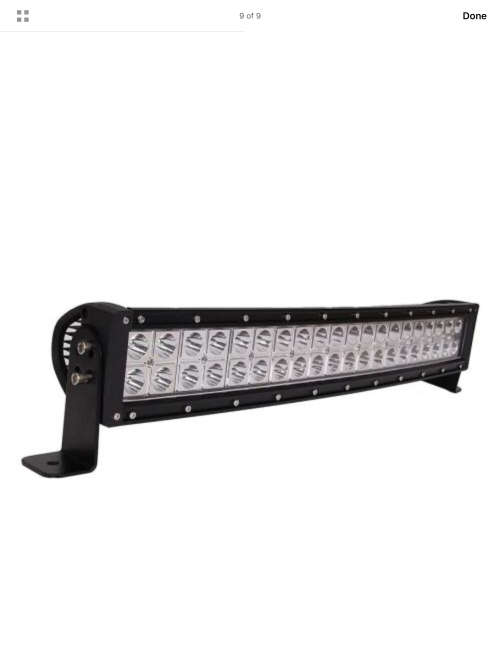 w 22 inch 120W Curved LED Work Bar Spot Light Flood Off Road Driving Lamp