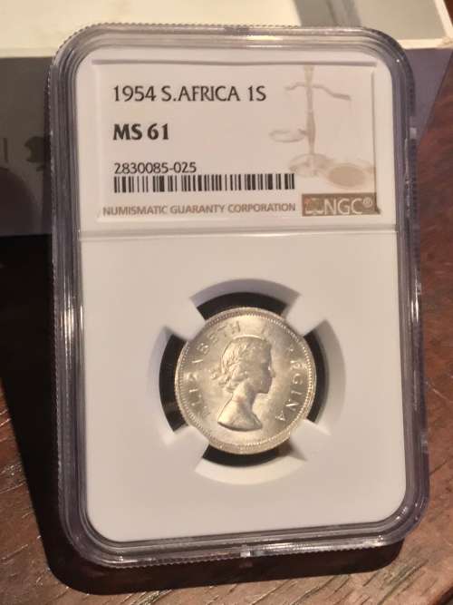 1954 Shilling ( MS 61 ) NGC