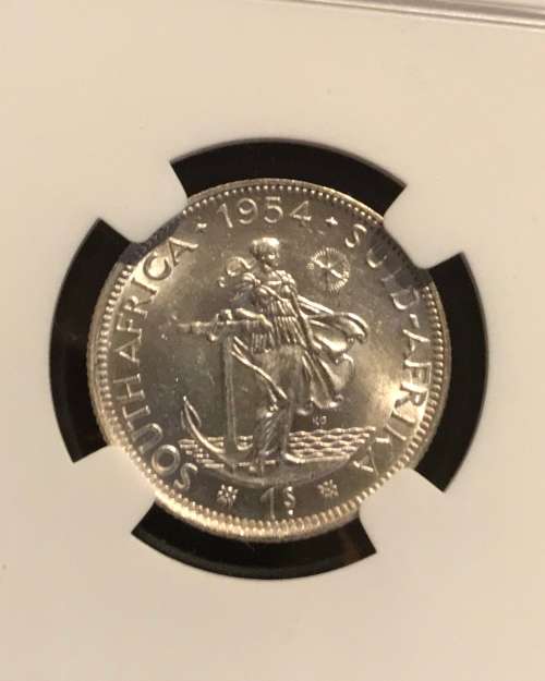 1954 Shilling ( MS 61 ) NGC