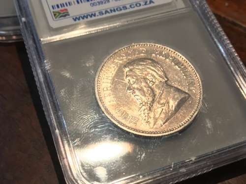 1892 ZAR HALF CROWN ( AU 50 )